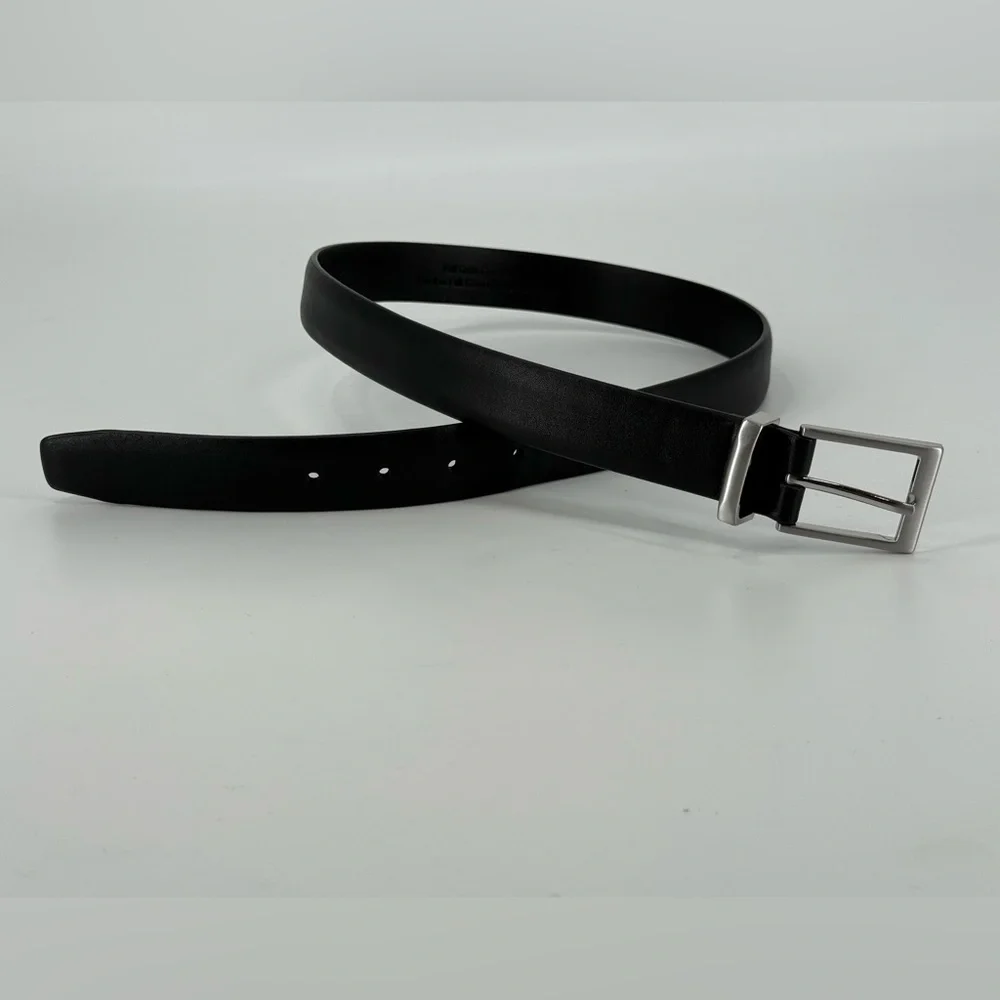 Roundtree‎ & Yorke Men’s Black Contemporary Belt 32